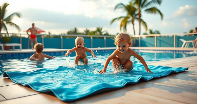 Tapete piscina é a solução ideal para segurança e conforto em áreas de lazer